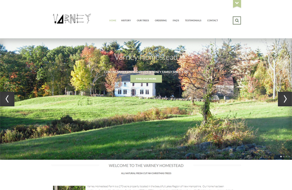 nh tree farm cms enabled website designed by pcs web design