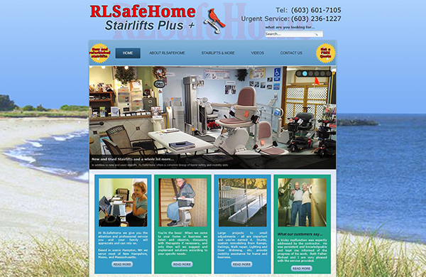 rlsafehome cms enabled website designed by pcs web design web
