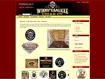 Winnipesaukee Cigar Co. e-commerce website designed by PCS Web Design
